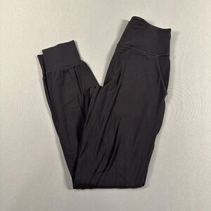Lululemon Jogger Pants Womens 2 Black High Rise Tapered Pockets Yoga Athletic